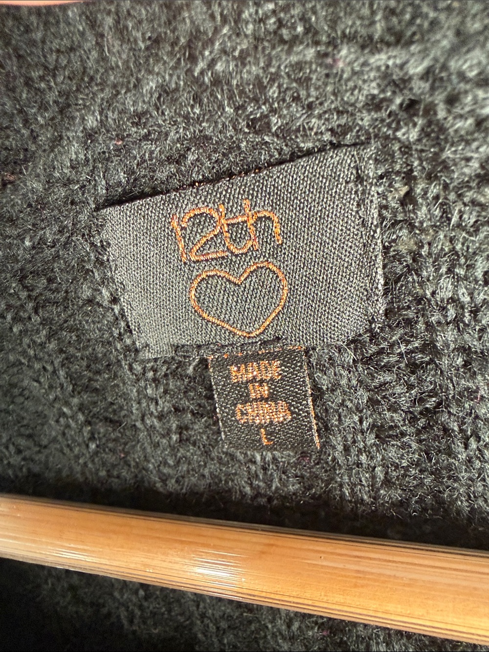 12th Heart Black Sequin Knit Sweater Festive 80s vibes Size L - Picture 2 of 7